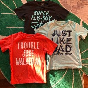 Three toddler boys tee shirts